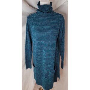 Eight Eight Eight Size M 100% Cotton Blue Striped Sweater Women Stylish NEW